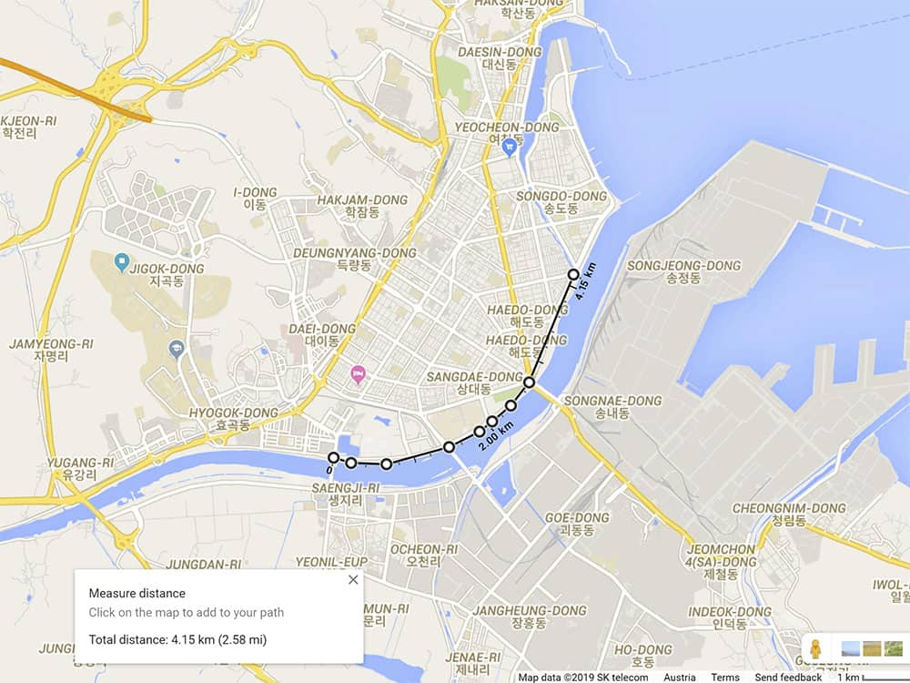 Pohang South Korea Map Walking Paths And Parks In Pohang, Where To Find Them With Maps+Photos